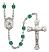 Saint Bernadette Engravable Rosary with Zircon Beads