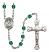 Saint Christopher Engravable Rosary with Zircon Beads