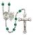 Saint Christopher and EMT Rosary with Zircon Beads