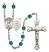 Saint Christopher and Army Rosary with Zircon Beads