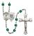 Saint Christopher and Coast Guard Rosary with Zircon Beads