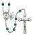 Saint Christopher and Marines Rosary with Zircon Beads