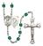 Saint Christopher and Paratrooper Rosary with Zircon Beads