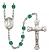 Saint Dominic de Guzman Engravable Rosary with Zircon Beads