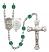 Saint George and Army Rosary with Zircon Beads