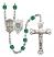 Saint George and Coast Guard Rosary with Zircon Beads