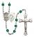 Saint George and Paratrooper Rosary with Zircon Beads