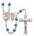 Saint Joan of Arc and Nat'l Guard Rosary with Zircon Beads