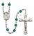 Saint Joseph Engravable Rosary with Zircon Beads