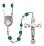 San Jose Engravable Rosary with Zircon Beads