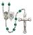 Saint Michael and Coast Guard Rosary with Zircon Beads