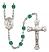 Saint Nicholas Engravable Rosary with Zircon Beads