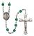 San Peregrino Engravable Rosary with Zircon Beads