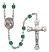 Santa Teresita Engravable Rosary with Zircon Beads