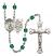 Guardian Angel and EMT Rosary with Zircon Beads