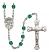 Angel de la Guardia Engravable Rosary with Zircon Beads