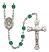 Saint Ursula Engravable Rosary with Zircon Beads