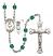 Saint Christopher and Dance Rosary with Zircon Beads