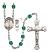 Saint Christopher and Golf Rosary with Zircon Beads