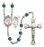 Saint Sebastian and Martial Arts Rosary with Zircon Beads