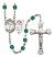 Saint Sebastian and Cheerleading Rosary with Zircon Beads