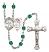 Saint Sebastian and Field Hockey Rosary with Zircon Beads