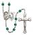 Saint Cecilia and Marching Band Rosary with Zircon Beads