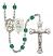 Saint Kateri and Equestrian Rosary with Zircon Beads