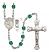 Saint Christopher and Surfing Rosary with Zircon Beads