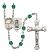 Saint Christopher and Fishing Rosary with Zircon Beads