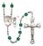 Saint Christopher and Water Polo-Men Rosary with Zircon Beads