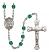 Saint Germaine Cousin Engravable Rosary with Zircon Beads