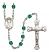 Saint Dominic Savio Engravable Rosary with Zircon Beads