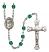 San Juan de la Cruz Engravable Rosary with Zircon Beads