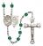 Our Lady of Mount Carmel Rosary with Zircon Beads