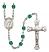 Saint Tarcisius Engravable Rosary with Zircon Beads