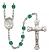 Saint Sharbel Engravable Rosary with Zircon Beads