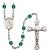 Saint Angela Merici Engravable Rosary with Zircon Beads