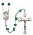 Saint Rosalia Engravable Rosary with Zircon Beads