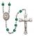 Corazon Inmaculado de Maria Engravable Rosary with Zircon Beads