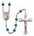 Saint Clement Engravable Rosary with Zircon Beads