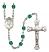 Saint Josephine Bakhita Engravable Rosary with Zircon Beads