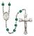 Saint Frances of Rome Engravable Rosary with Zircon Beads