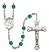 Saint Kieran Engravable Rosary with Zircon Beads