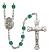 Saint Vitus Engravable Rosary with Zircon Beads