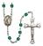 Saint Raymond of Penafort Engravable Rosary with Zircon Beads