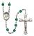 Blessed Miguel Pro Engravable Rosary with Zircon Beads