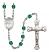 Saint Alphonsa of India Engravable Rosary with Zircon Beads