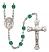 Saint Theodore Stratelates Engravable Rosary with Zircon Beads