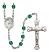 Saint Margaret Mary Alacoque Engravable Rosary with Zircon Beads